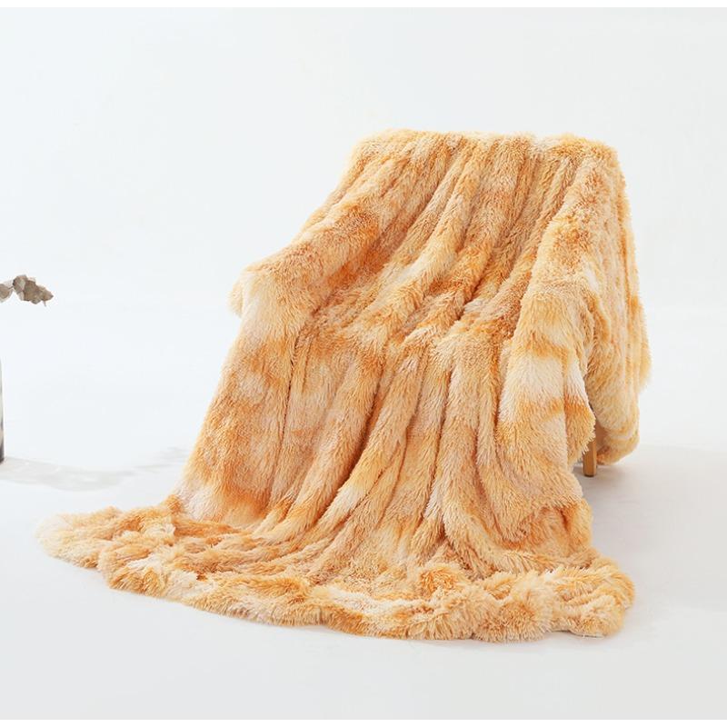 Soft Shaggy Long Fur Throw Blanket Thick Cozy Sofa Cover for Bed Living Room Nap Home Decor 200x230cm
