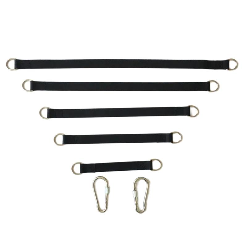 2Pcs Tree Swing Strap Hanging with Firm Lock Carabiners For Swing & Hammocks