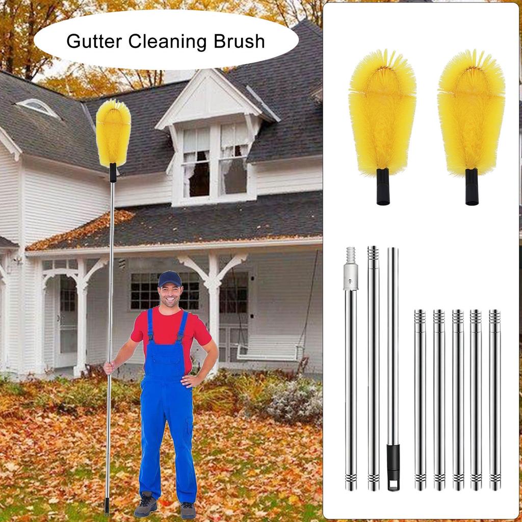 Gutter Cleaning Tool from the Ground for Cleaning Leaves and Debris Gutter Cleaning Tool Gutter Guard Cleaning Brush