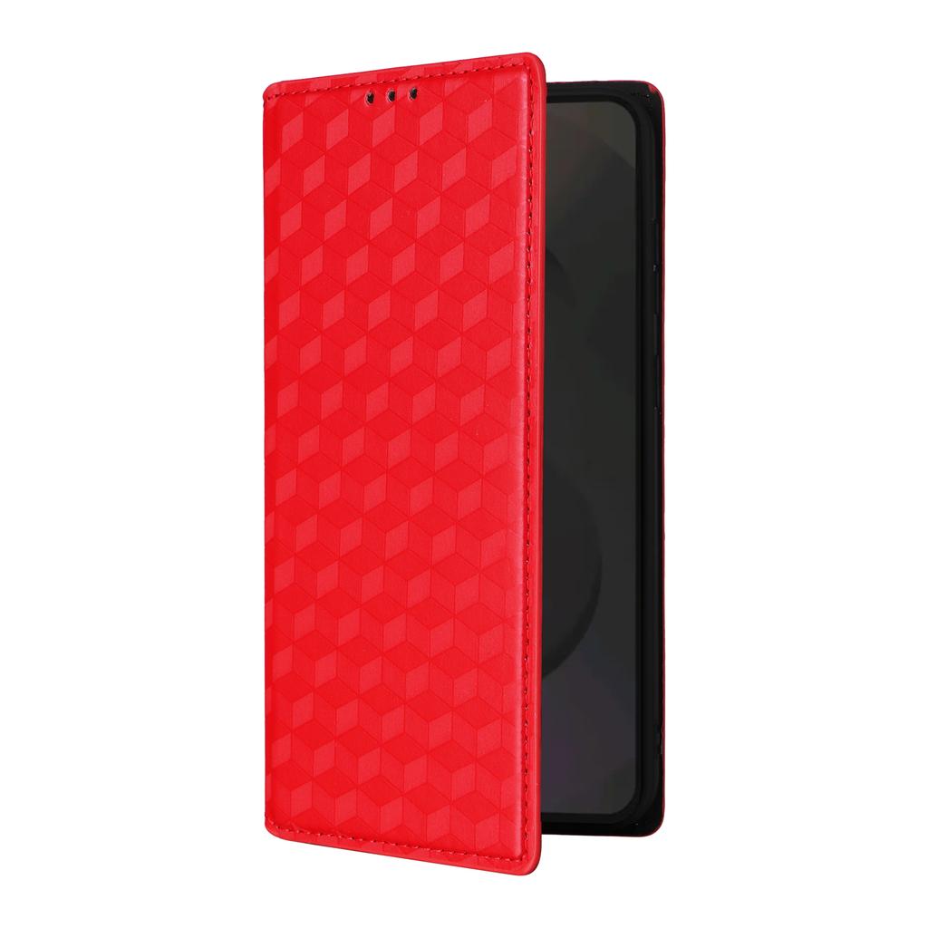 For Samsung Galaxy S25 FE Case Wallet Rhombus Imprinted Leather Phone Cover