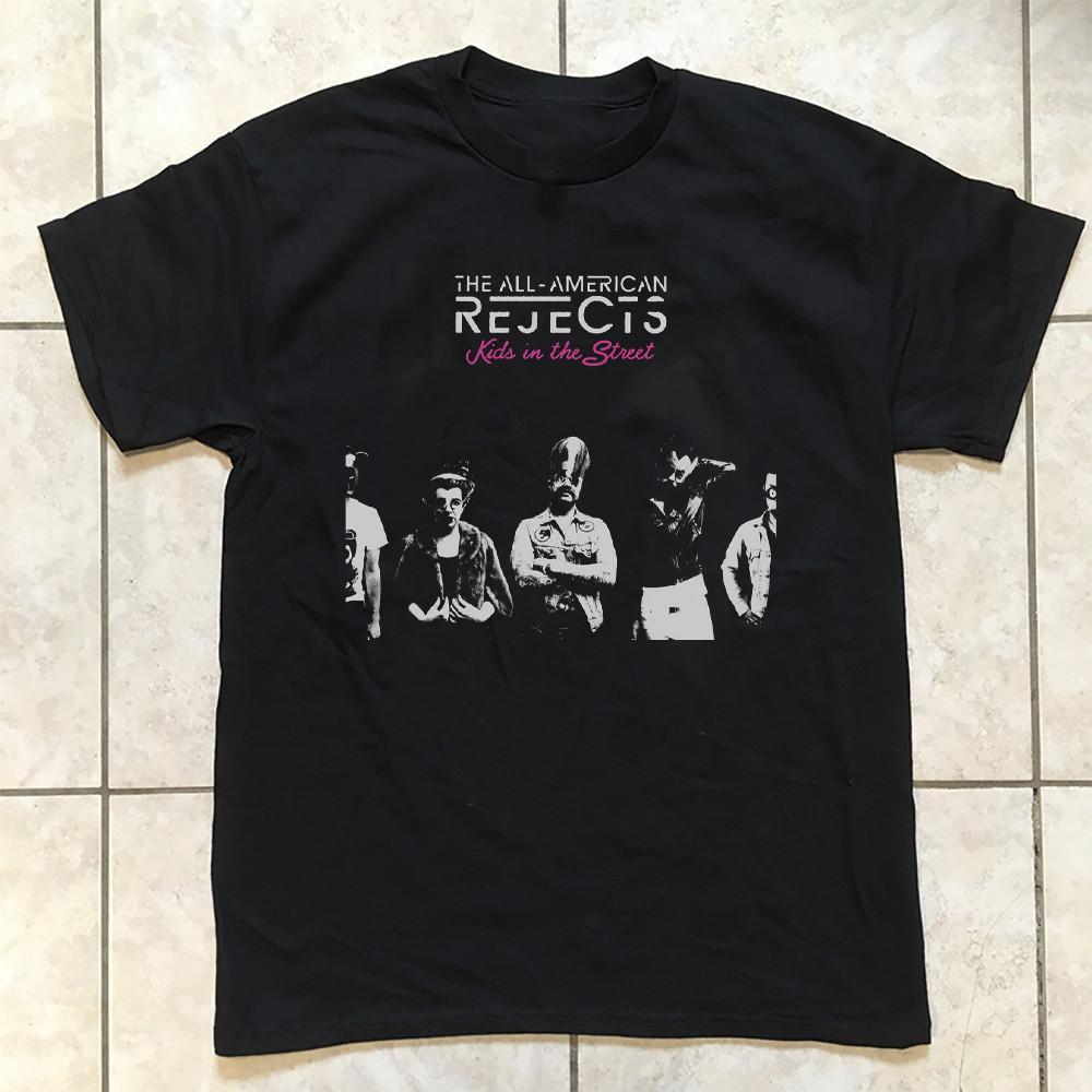 Футболка The All-American Rejects Kids in the Street Черная Все размеры S -5XL HH914 Унисекс Футболка L
