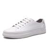Genuine Leather Women Platform Sneakers Fashion Vulcanized Shoes Ladies Comfortable Little White Shoes Big Yards Leather Shoes