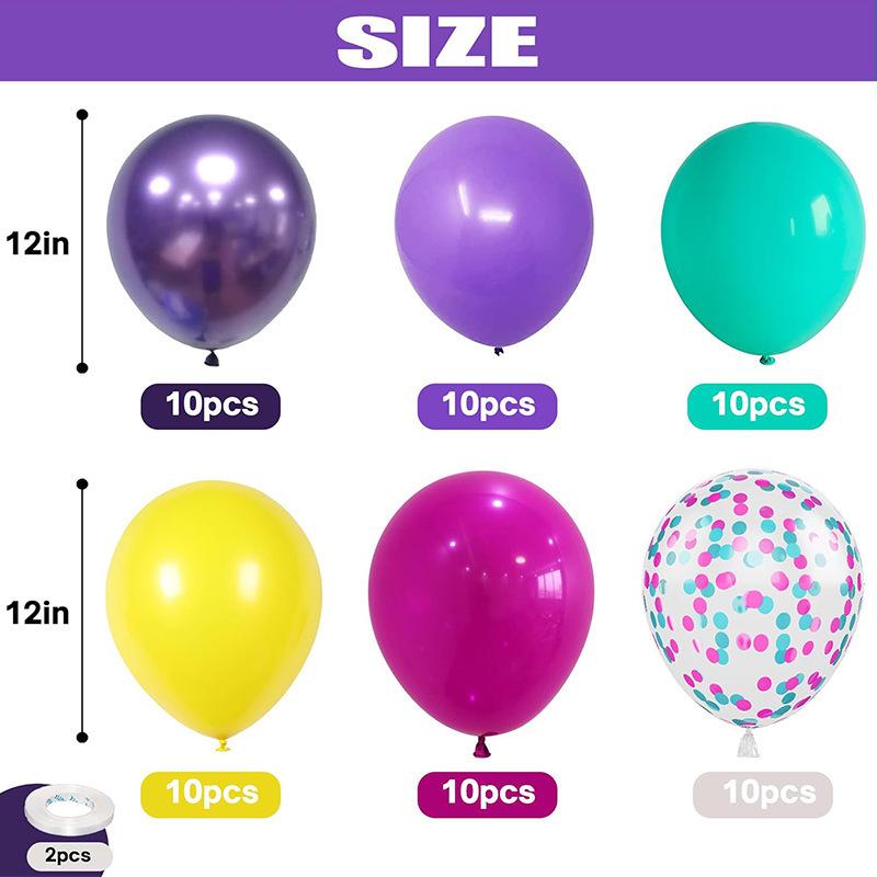 12-Inch Latex Balloon Set: Customizable Decoration Pack