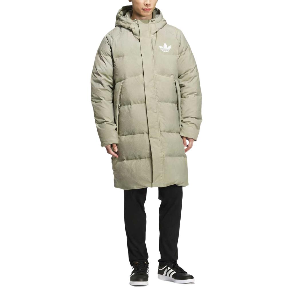 adidas Down Jackets Unisex Light Brown Hooded Moderate KQ5518