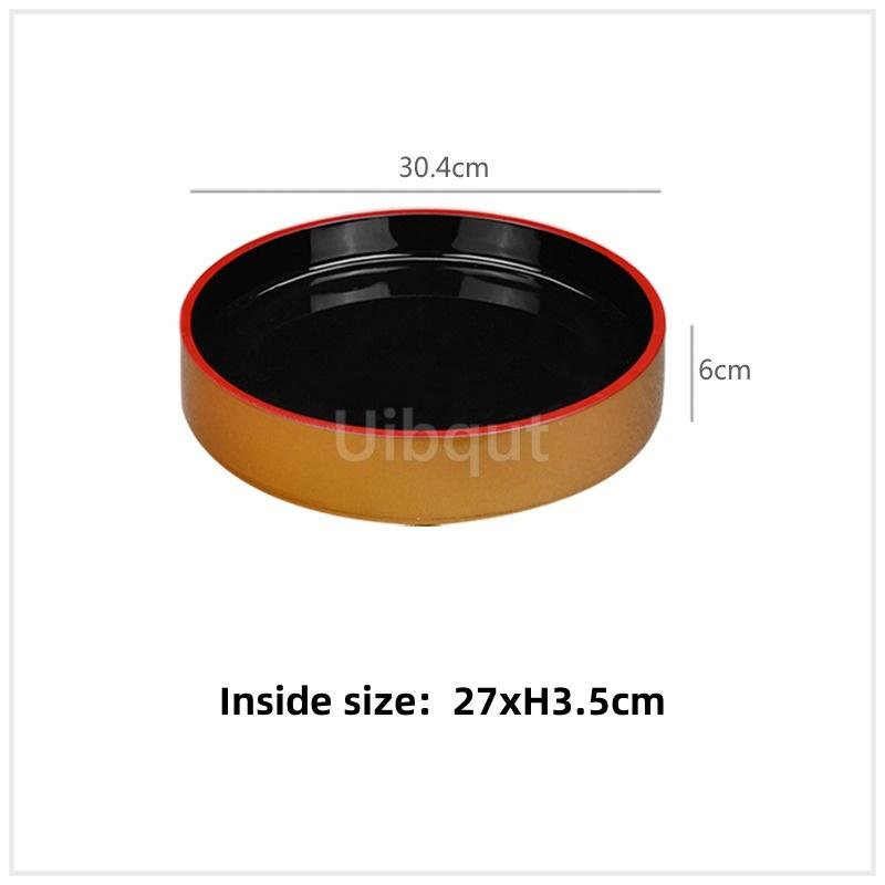 Japanese sushi bucket cuisine sashimi raw fish seafood dish fruit dish food Salmon Ice Plate Ice Saucer round tray tableware art