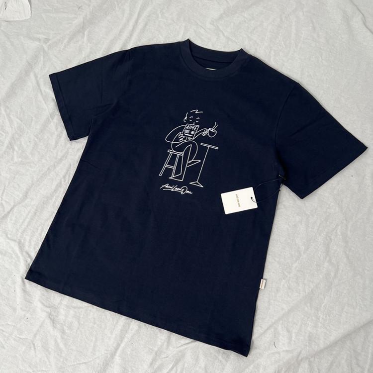 Unisex Casual Loose Fit Printed T-Shirt with Round Neck and Short Sleeves