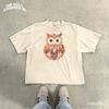 Folk Art Owl Shirt Cottagecore Autumn Tee Vintage Boho Floral Owl Graphic Comfort Colors Woodland Nature Lover Gift For Her