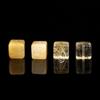 Golden Rutilated Quartz Square Beads for DIY Crystal Bracelets - Yellow and White Quartz Accessories