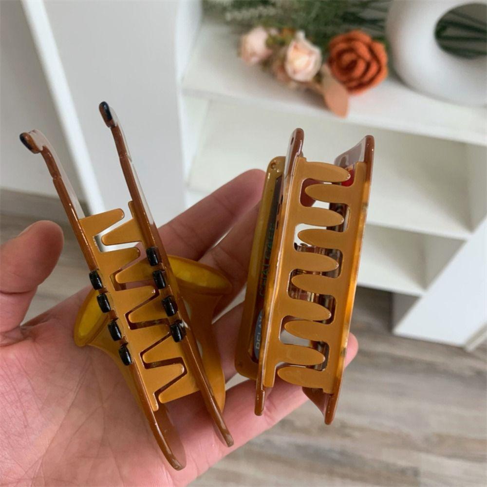 Video Tape Acetate Guitar Hair Claw Acetic Acid Big Shark Clip Personalized Music Hair Clip  Female