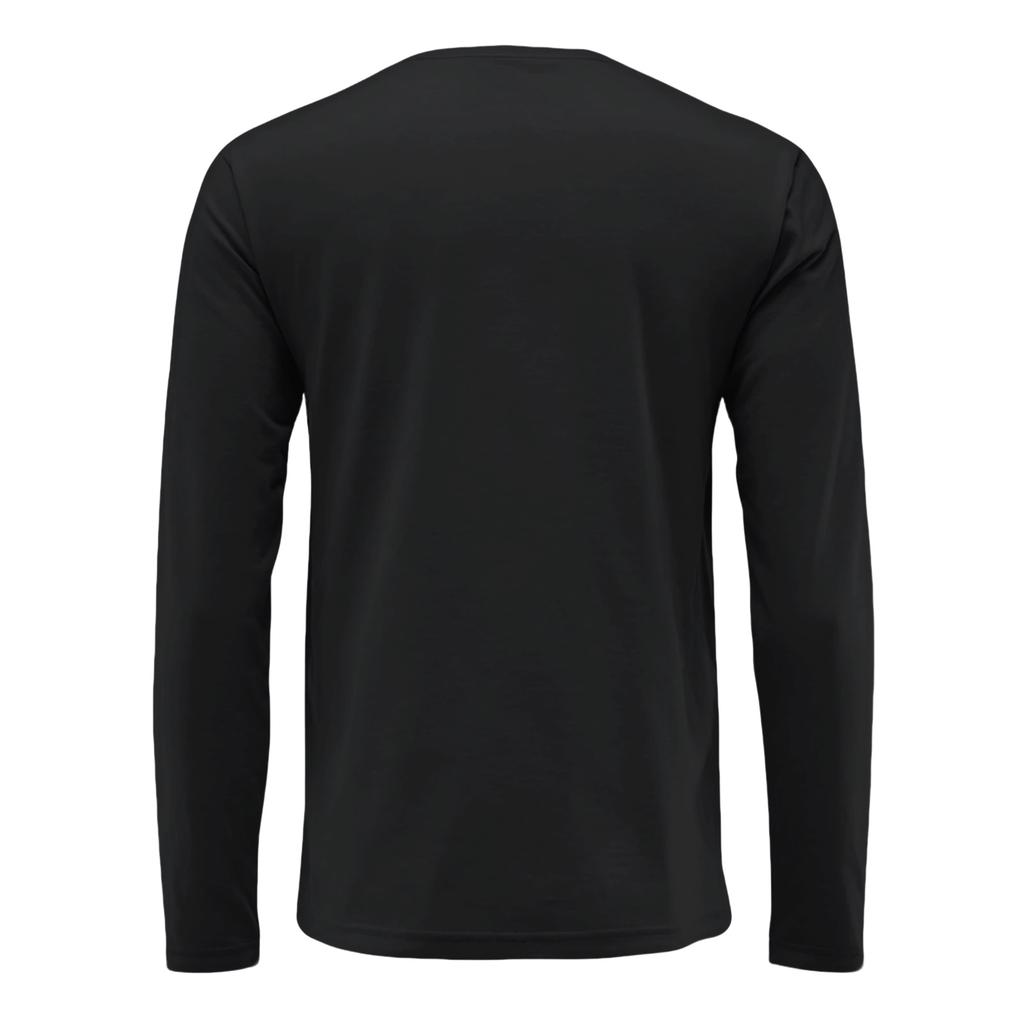 Men's Basic Round Neck Long Sleeve Bottoming Shirt Top