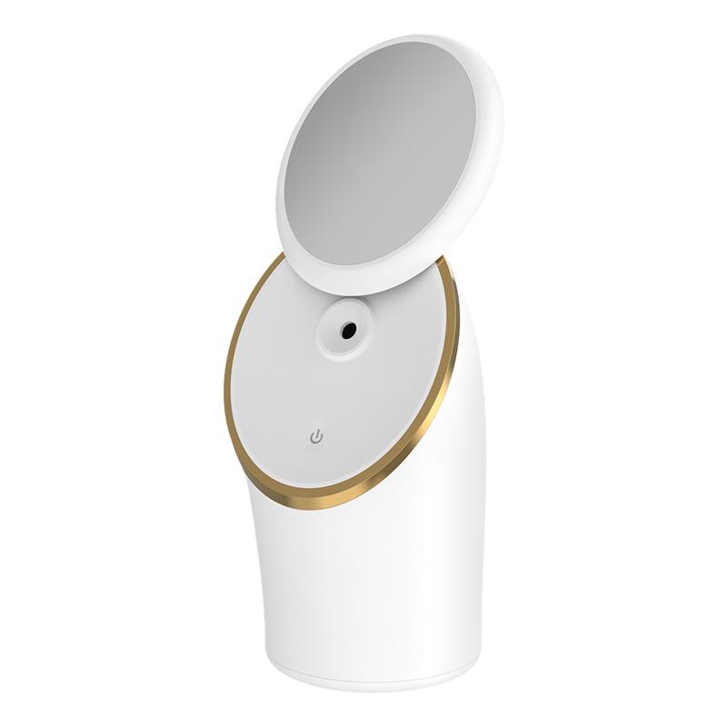 

Бытовой небольшой зеркальный отпариватель для лица, прибор для горячего и холодного увлажнения, инструмент для открытия пор лица, очищающий горячий отпариватель для лица белый