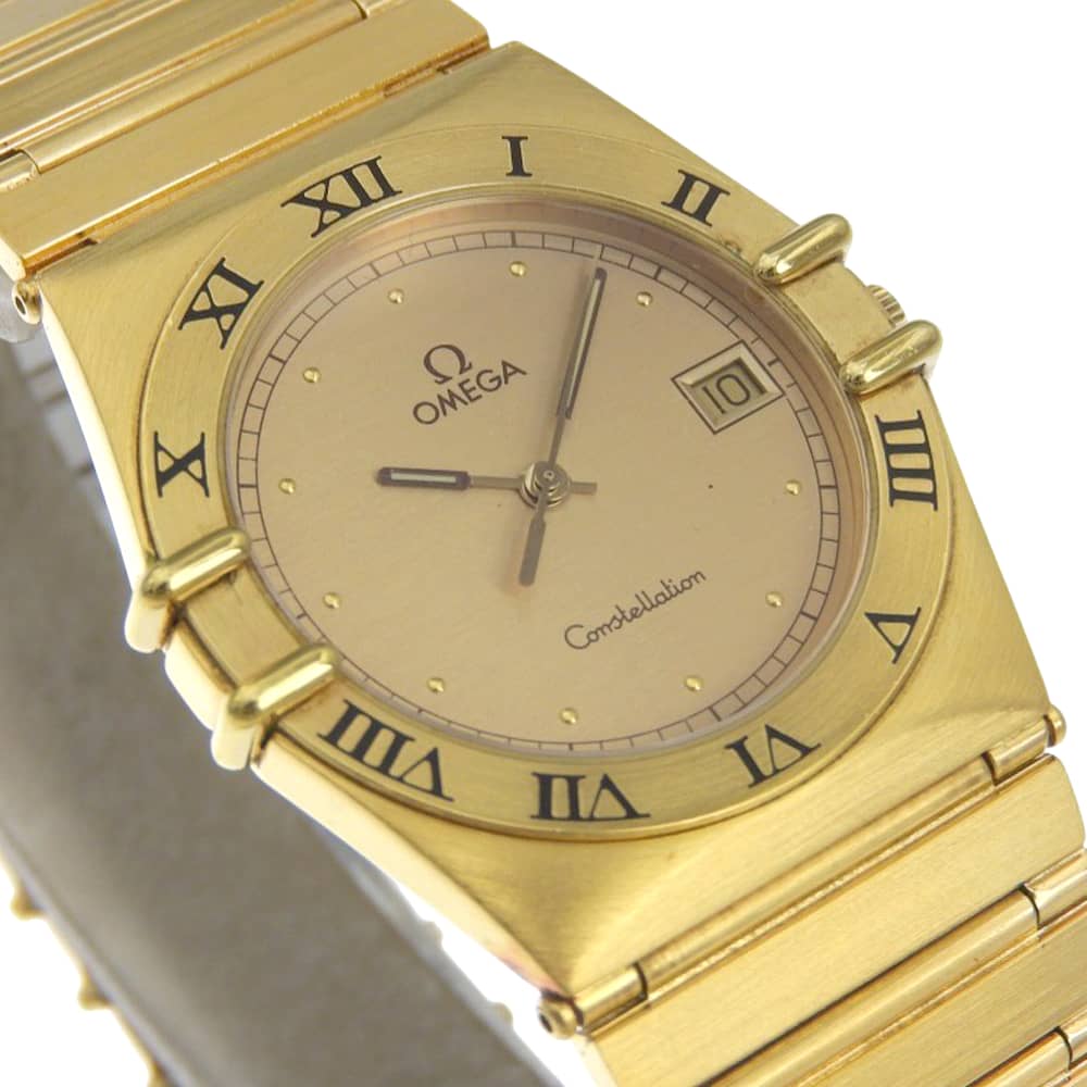OMEGA Constellation Watches 5313 goldDial Plated Gold Quartz Analog display mens Used