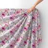 Royal Samt Stoff Polyester Zum Nähen - Motiv Blumen - Rdx2787
