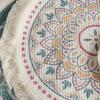 Placemat Cotton Polyester Round Soft Comfortable Woven Placemat with Tassels for Kitchen Decor C S