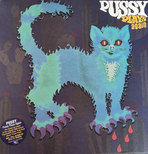 LP Record PUSSY (2) - Pussy Plays Again BT5030 Morgan Blue Tow 2024 UK Rock