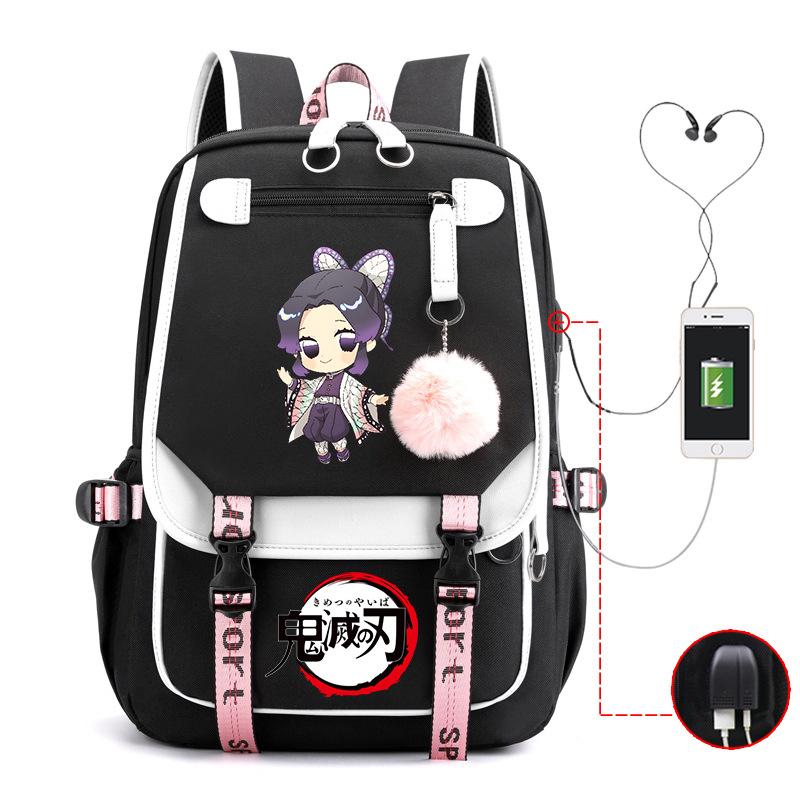 Demon slayer ghost extermination column student schoolbag junior high school student primary school student middle school student backpack
