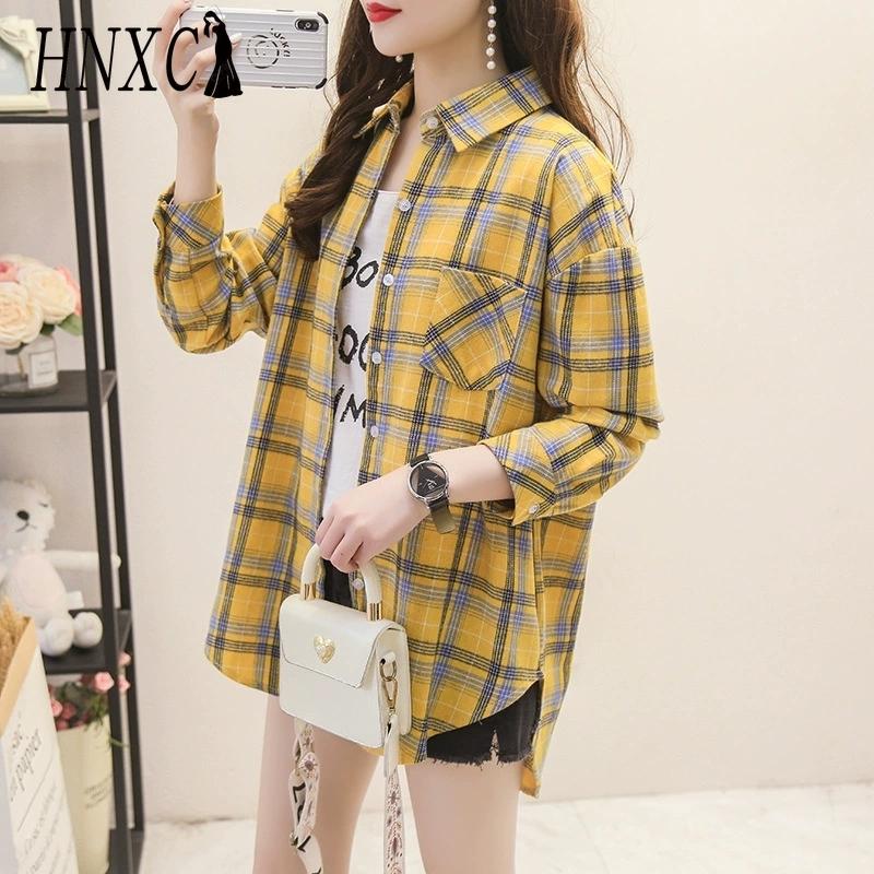 

HNXC Женские модные повседневные блузки и рубашки с длинным рукавом и воротником ПОЛО XXXL жёлтый