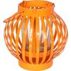 Orange Metal Candle Lantern LHW for Balcony, Terrace and Garden Decoration