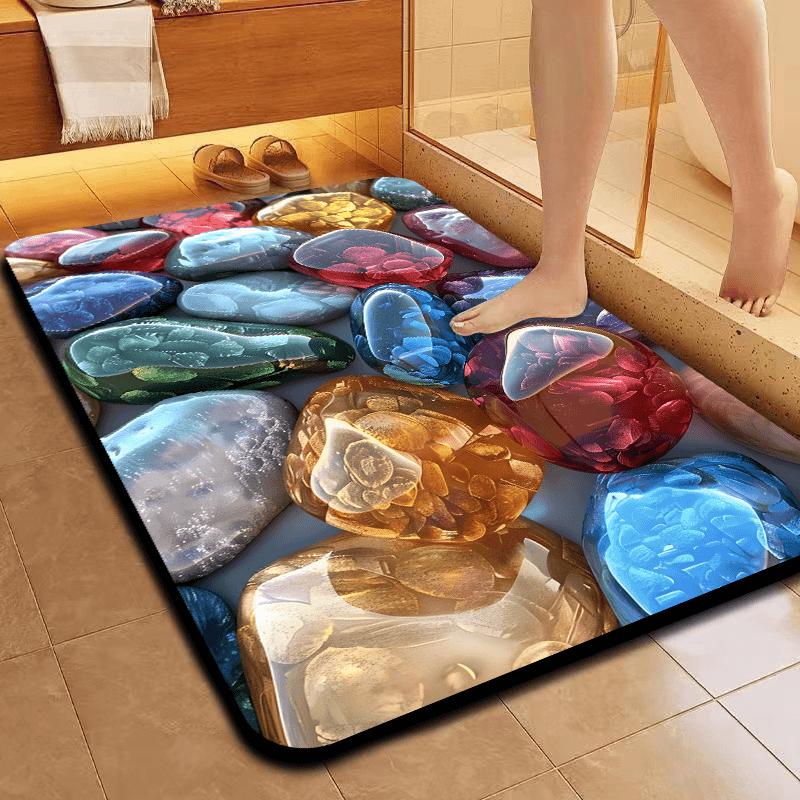Diatom 5d Mud Soft Threedimensional Waterabsorbing Antislip Mat Home Bedroom Bathroom Sink Bathroom Entrance Door Mat Hallway
