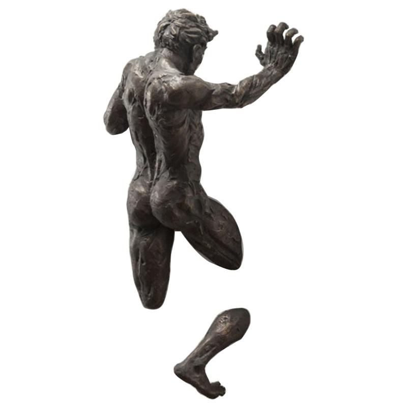 3D Сквозная настенная фигура скульптура из смолы абстрактная гальванизация ремесла декор X3UC