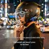 Cooles Bluetooth-Halbhelm-Fahrradhelm: Leicht, Doppelvisier, Lange Akkulaufzeit, 3C-zertifiziert, Komfortpassform, Überragende Klangqualität