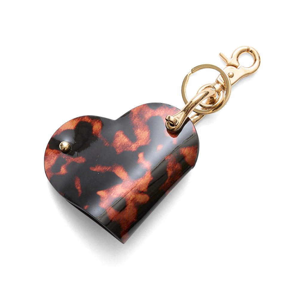 HASHIBAMI Tortoiseshell Smart Keyring Amber Heart-shaped Ha-2509-500