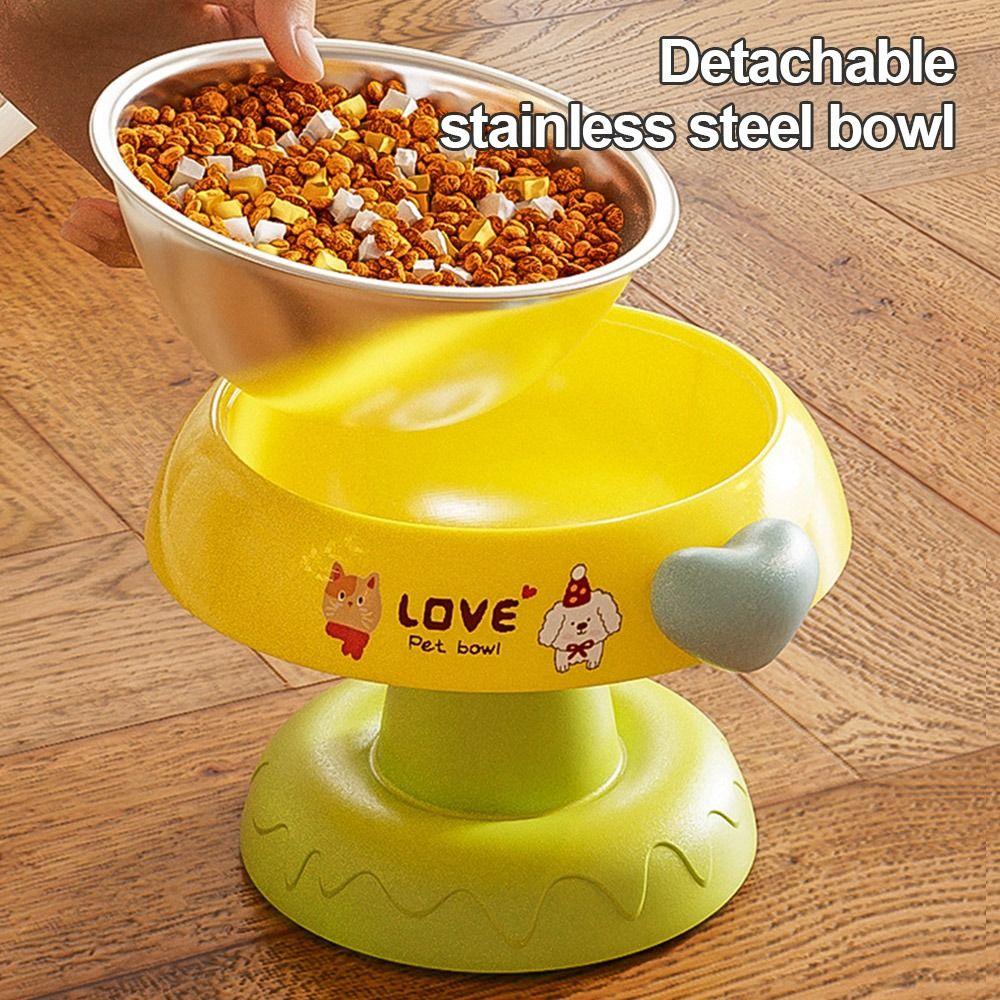Non-slip Cat Food Bowl Elevated Cat Water Bowl Durable Cat Bowls  for Puppy Cat