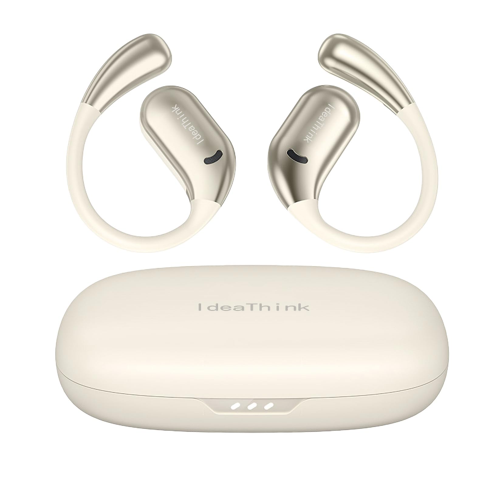 

OWS Wireless Bluetooth Air Touch Wireless Up to 24 Hours of Sound Beige Earbuds, Conduction, Control, Open-Ear, Earphones, Playback, Hi-Fi Quality, бежевый