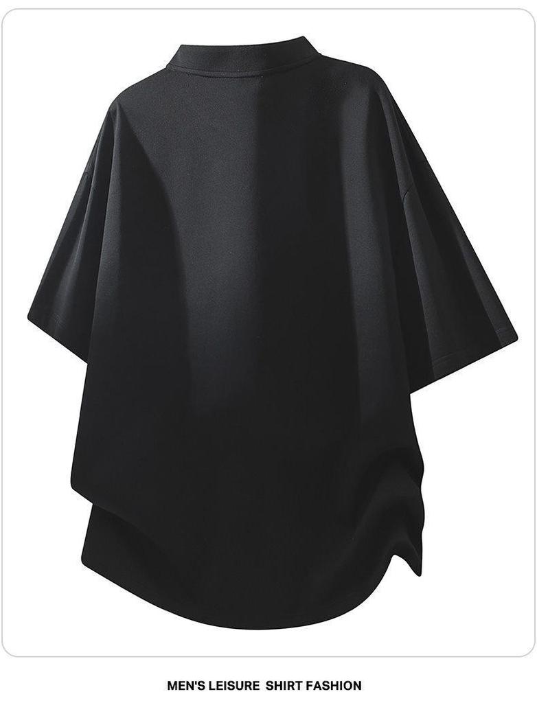Men's Trendy Henley Collar Short Sleeve T-shirt - Summer 2026 Collection