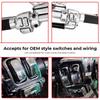 1Pair Handlebar Control Switch Housings Cover Button Caps Chrome Kit Motorcycle For Harley Sportster Forty-Eight XL1200X 2014-22