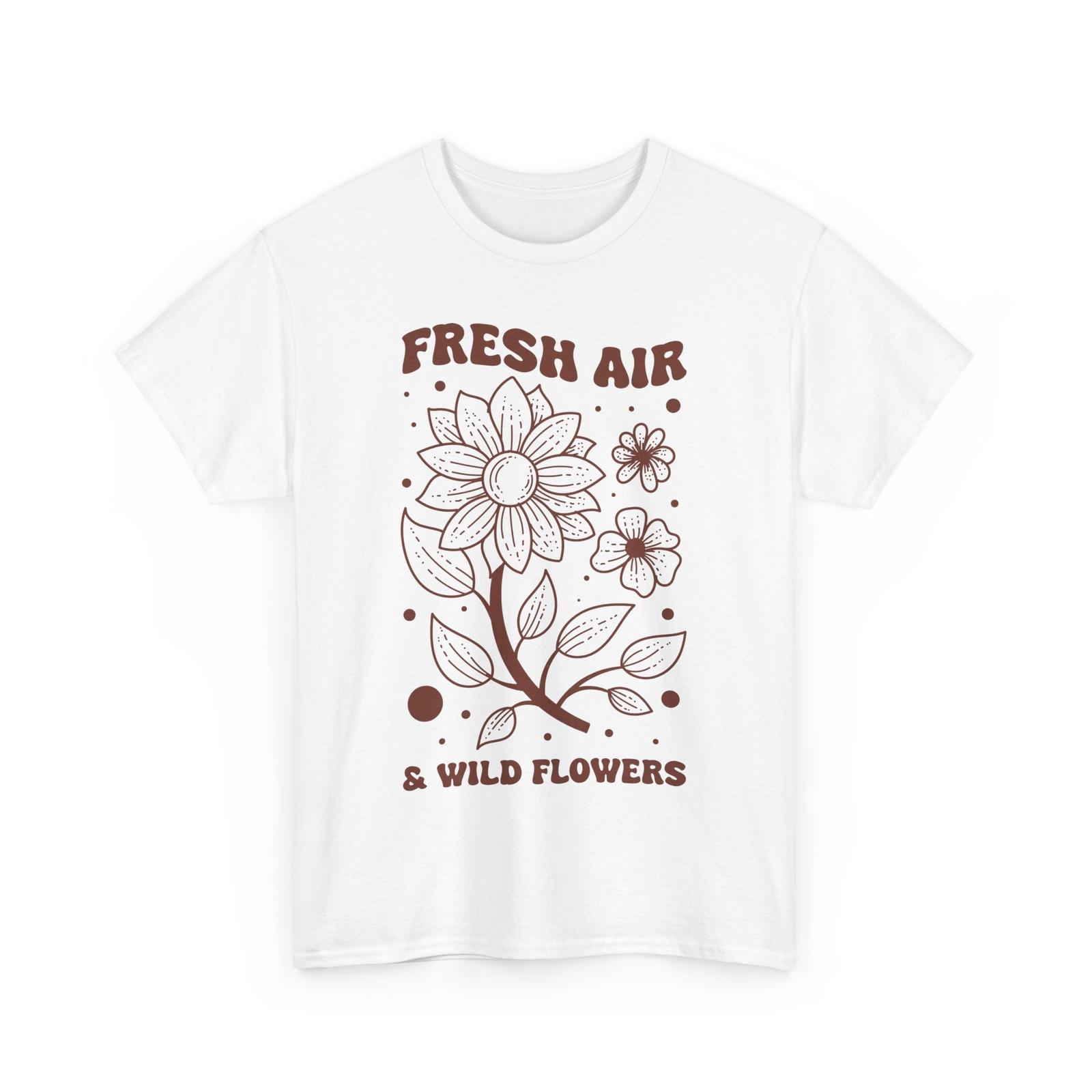 Футболка с полевыми цветами Fresh Rir | Футболка с красочными цветами для теплой погоды S