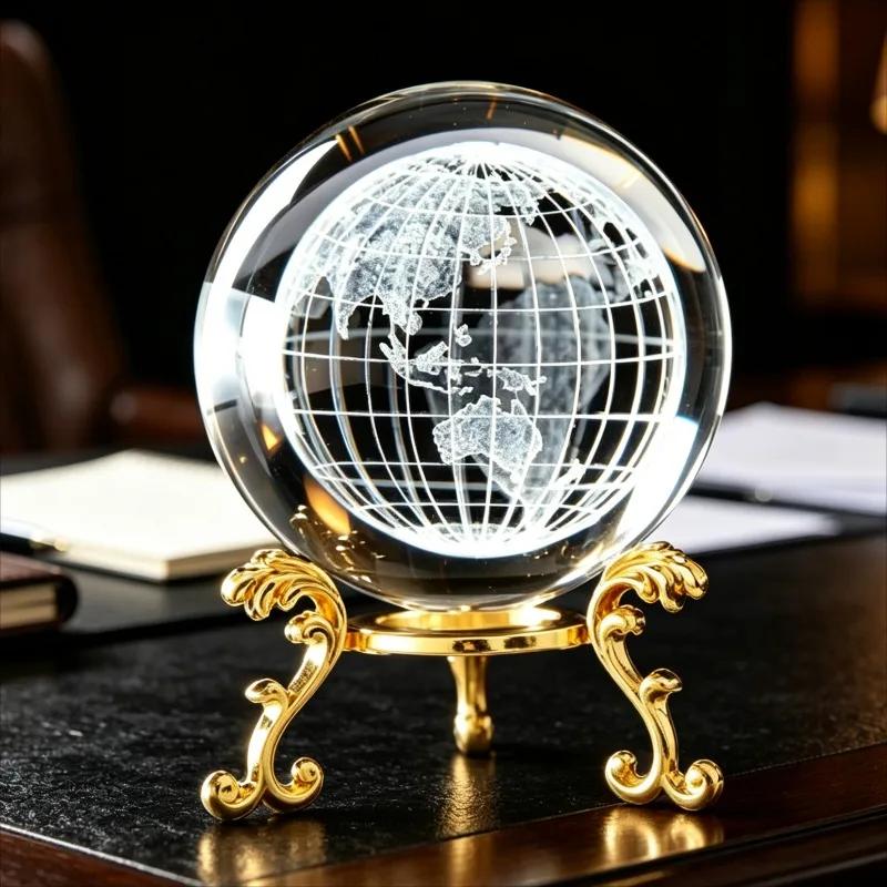 Creative Crystal Figurines Clear Orb Celestial Sphere Valentines Day Gift Graduation Keepsake Christmas Decorations Desk Accesso