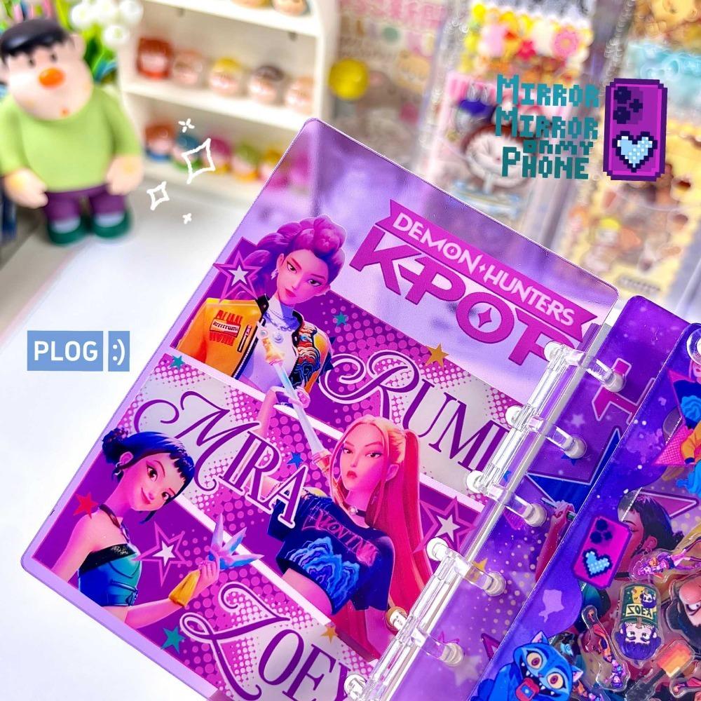 A7 Kpop Demon Hunters Notebook and Journals Rumi Mira Zoey Binder Cartoon Anime Pattern Stationery Supplies Back To School Gifts