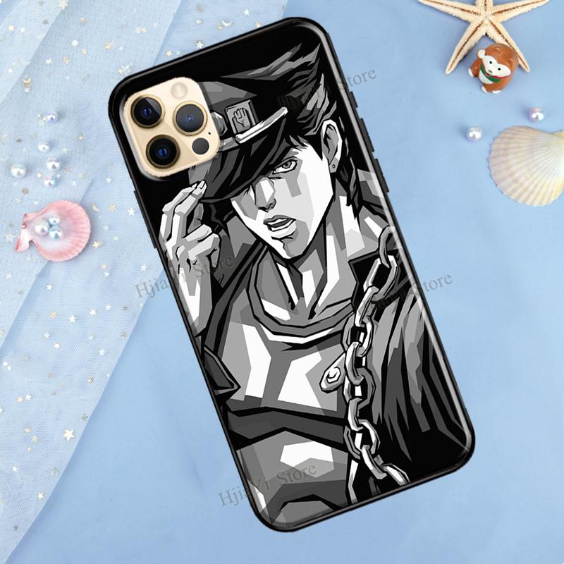 Jotaro Kujo And Dio Jojo Anime Phone Case For iPhone XR X XS MAX SE 2020 6S 7 8 Plus 12 Mini 11 13 Pro Max Shell Cover