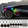 Auto Waben Vinyl Aufkleber, Große Kleine Kombination Sechseckige Sticker DIY, Offener Stil Dekoration 52 Stück/Set