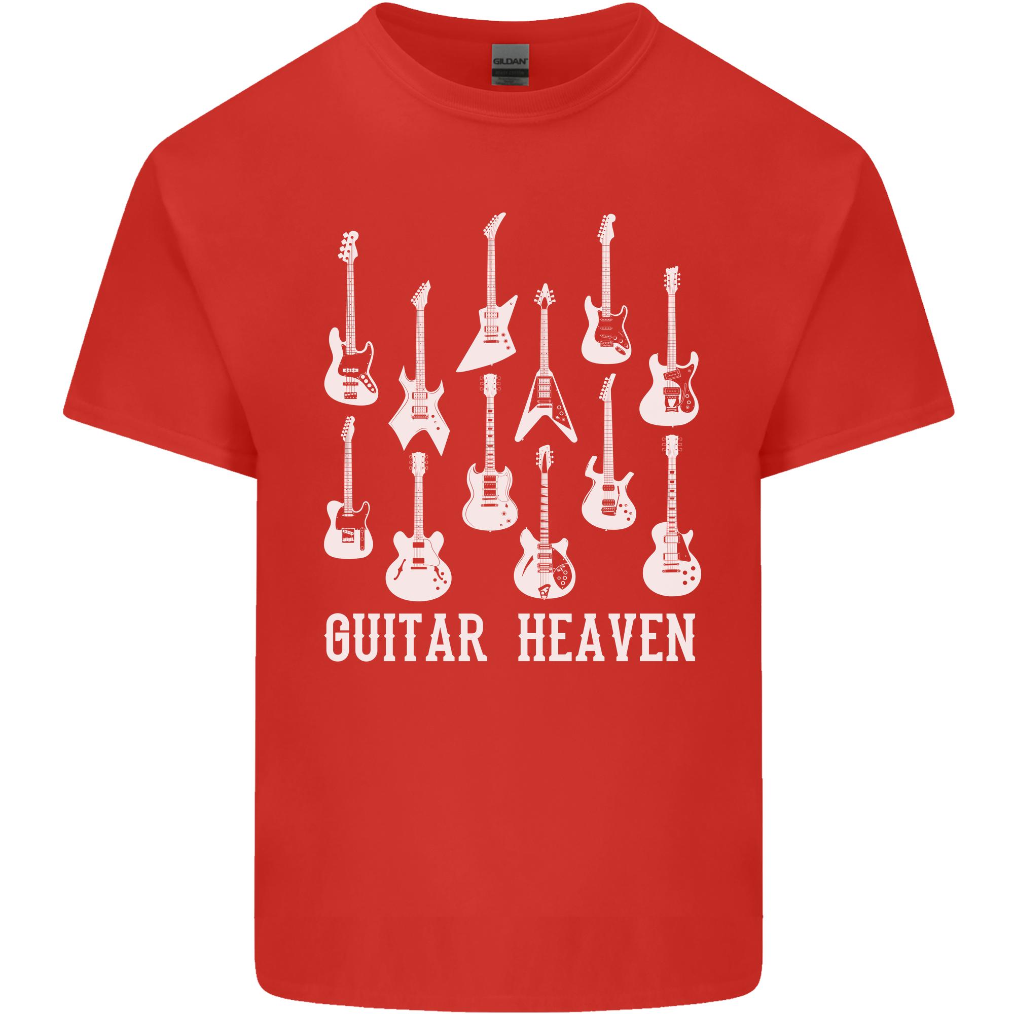 Guitar Heaven Guitarist Electric Acoustic Unisexs Light Cotton TShirt S