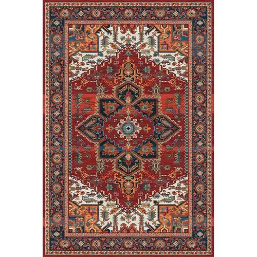 American Retro Living Room Decoration Carpet Boho Bedside Rugs for Bedroom Large Area Non-Slip Mat Washable Lounge Rug Tapis