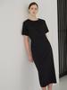 Mommet Keunsol Half H-Line Dress Black