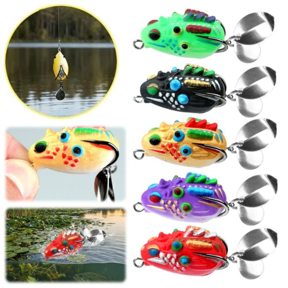 Wobbler Simulation Fish Lures Set Lifelike Bionic Frog Lures Mini Frog Soft Bait Set  Sea Fishing