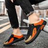 Summer Men's Mesh Semi Slippers Fashion Platform Slip on Slippers Home Mute Slides Outdoor Casual Sandal Shoes for Men Sandalias