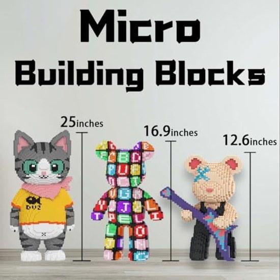 Number Graffiti Bear Brick Micro Building Block Set (3688 pieces) Animal Wink Toys Blocks Gift Adults