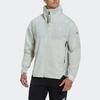 Adidas Myshelter Solid Logo Print Zip-Up Stand Collar Long Sleeve Jacket Unisex Jacket Aluminum HC6269