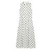 2026 Womens Polka Dot Sleeveless Dress A-line Slim Fit Elegant Fashion Long XS S M L