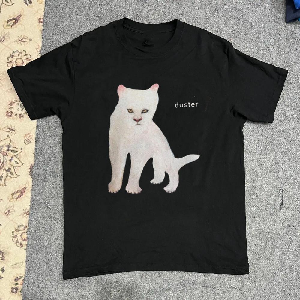 Rare Duster Band White Cat Album Black All Size Shirt