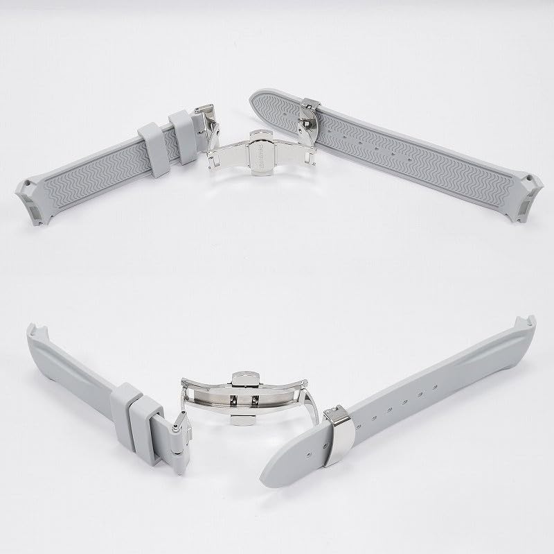 Swatch x OMEGA Exclusive Rubber Strap with D-Buckle (Light Gray)