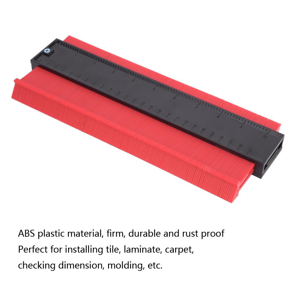 ABS Plastic Contour Copy Gauge Irregular Shape Measuring Duplication Woodworking Tool