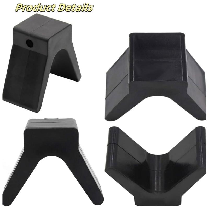 High Strength Rubber Yachts Boat V Block Designed for Kayaks Marine Trailers Resistant to Saltwater and UV for Longevity