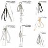 Star Rivet Pearl Beadeds Keychain Metal Peach Heart Key Ring Fashion Chain Bag Pendant  Decoration
