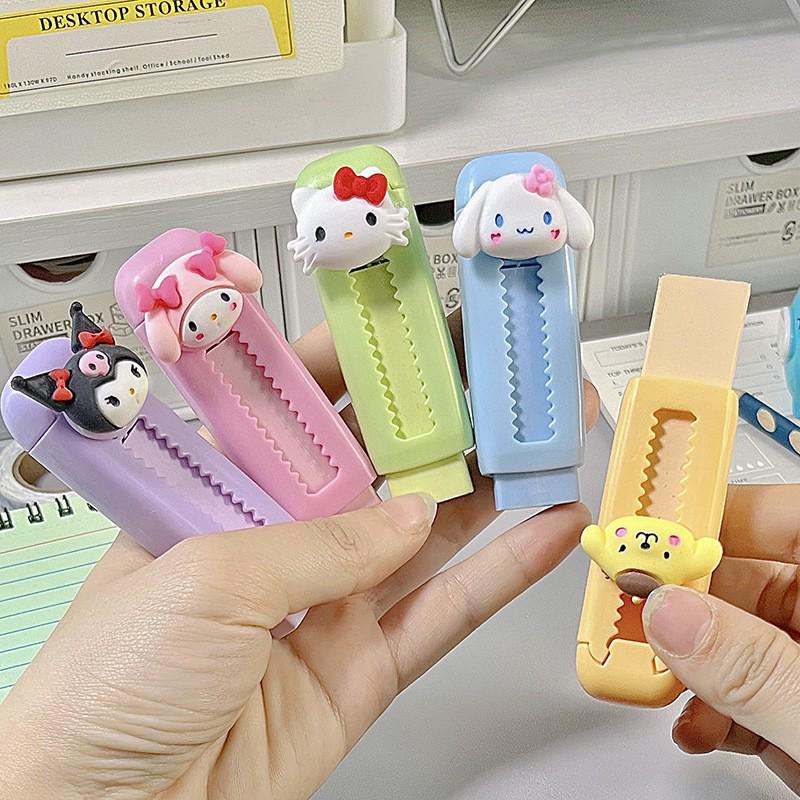 Little Keke Retractable Eraser - No Crumbs, Super Clean for Students
