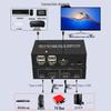 2x1 HDMI KVM-Switch: 4K-Video, USB-Maus- und Tastaturfreigabe